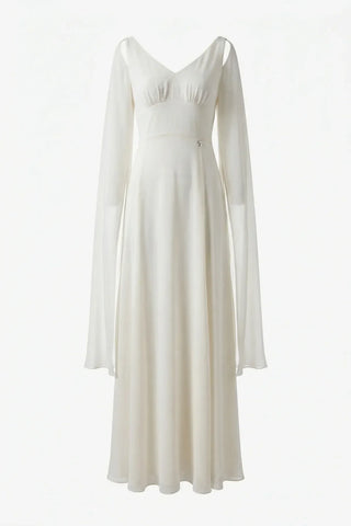 Ivory Maxi Dress, Rebeka