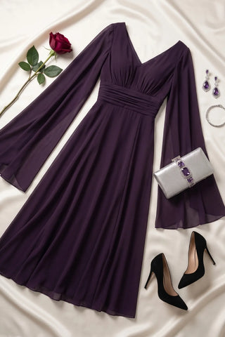 Purple Maxi Dress, Rebeka