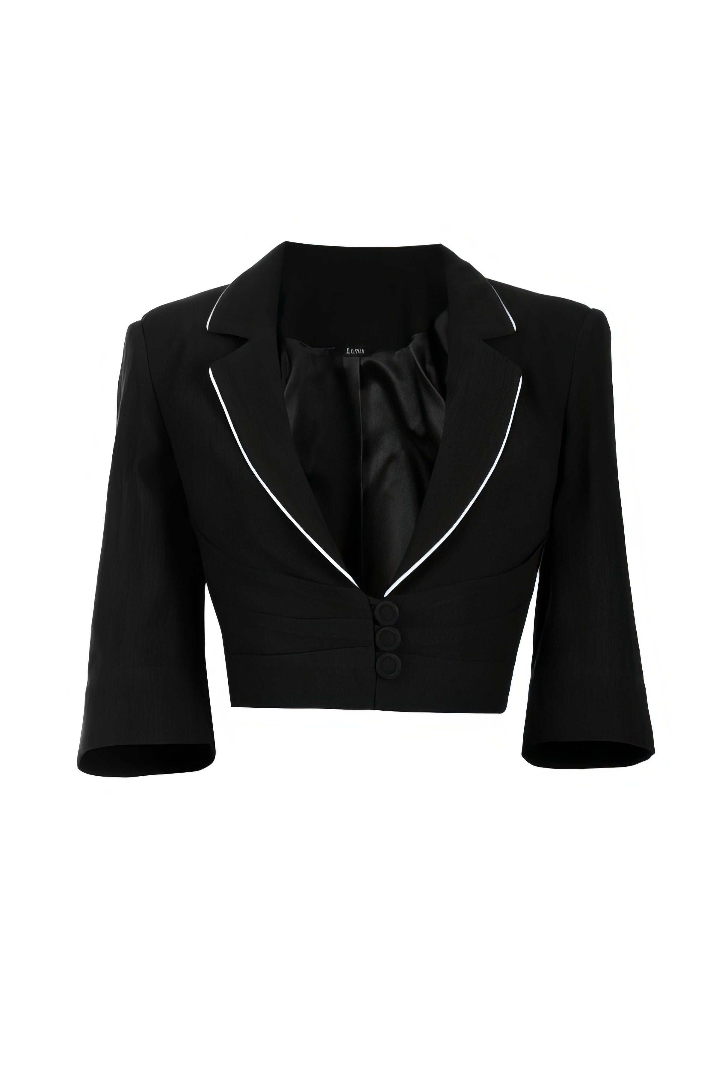 Black Cropped Blazer, Rina