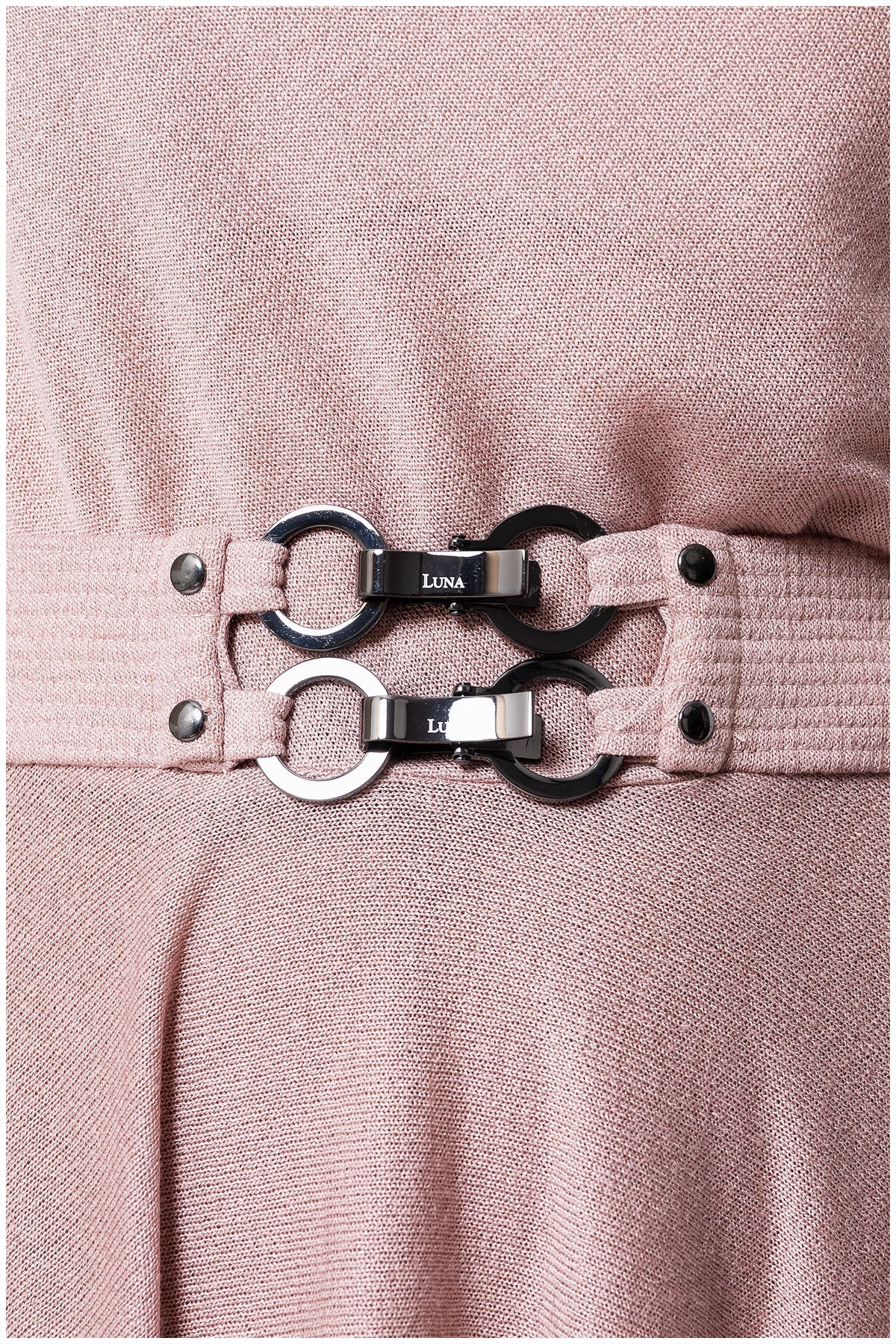 Pink Cotton Midi Dress, Iris