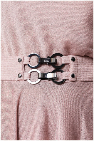 Pink Cotton Midi Dress, Iris