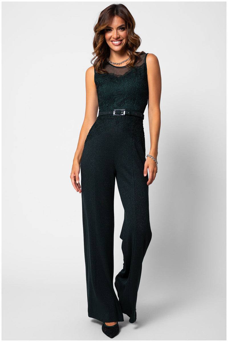 Green Lace Jumpsuit, Jody