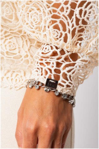 Ivory Lace Belted Sweater, Jody