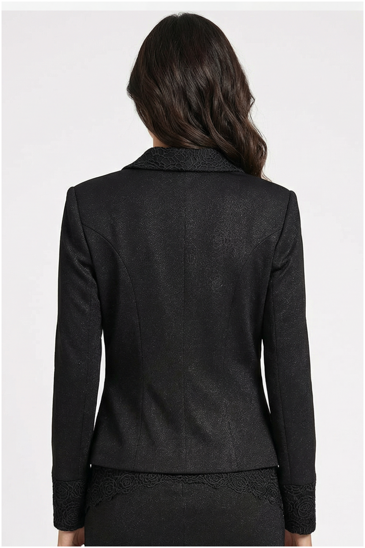 Black Tailored Lace Blazer, Jody