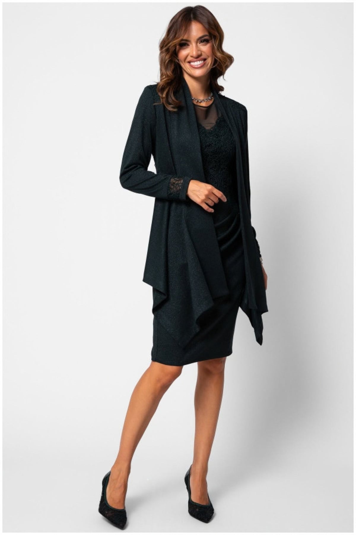 Green Lace Cocktail Dress, Jody
