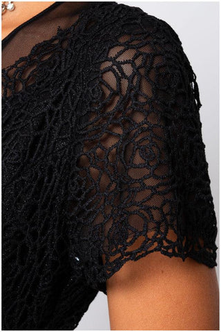 Black Lace Cocktail Dress, Jody