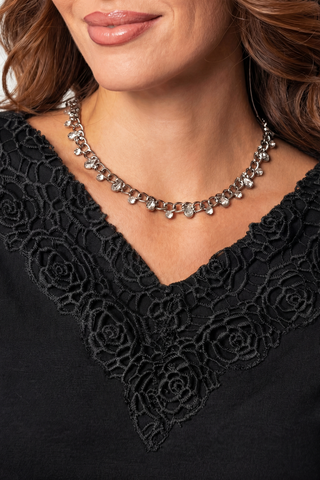 Black Elegant Lace Blouse, Jody