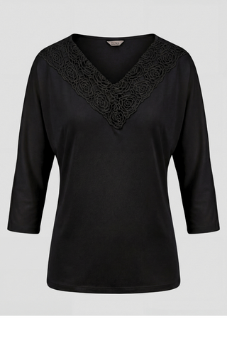 Black Elegant Lace Blouse, Jody