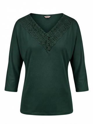 Green Elegant Lace Blouse, Jody