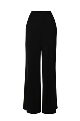 Black High Waisted Wide Leg Pants, Agatha