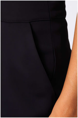 Black High Waisted Wide Leg Pants, Agatha