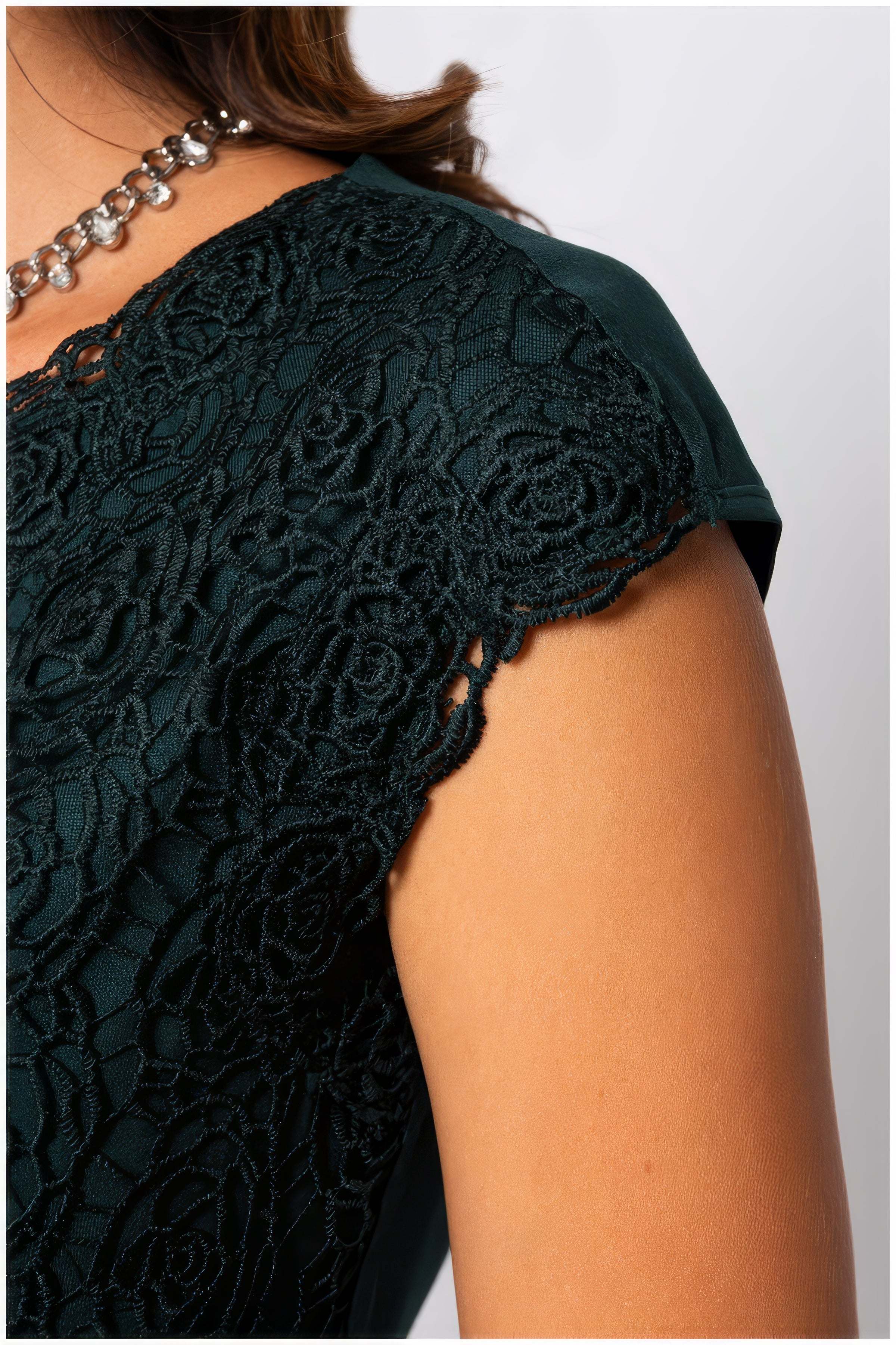 Green Elegant Lace Top, Jody