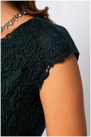 Green Elegant Lace Top, Jody