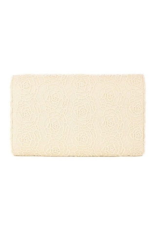 Ivory Lace Clutch Bag, Jody