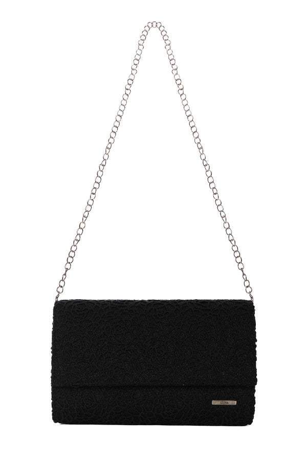 Black Lace Clutch Bag, Jody