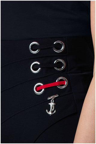 Navy Wide Leg Pants, Greta