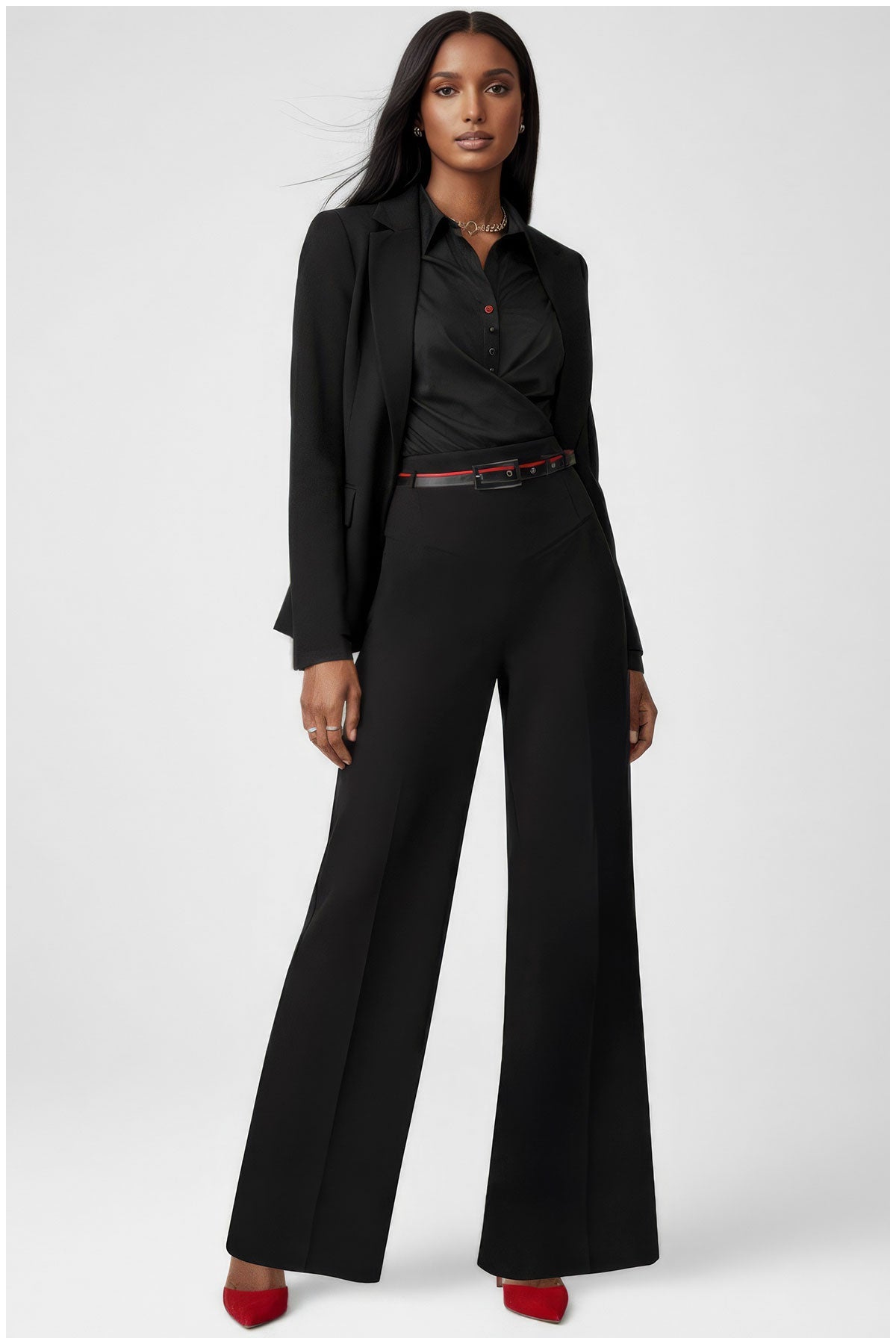 Black Wide Leg Pants, Barbara