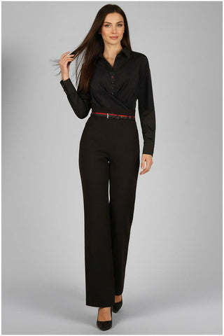 Black Button Wrap Shirt, Barbara