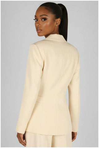 Ivory Pearl Detail Blazer, Agatha