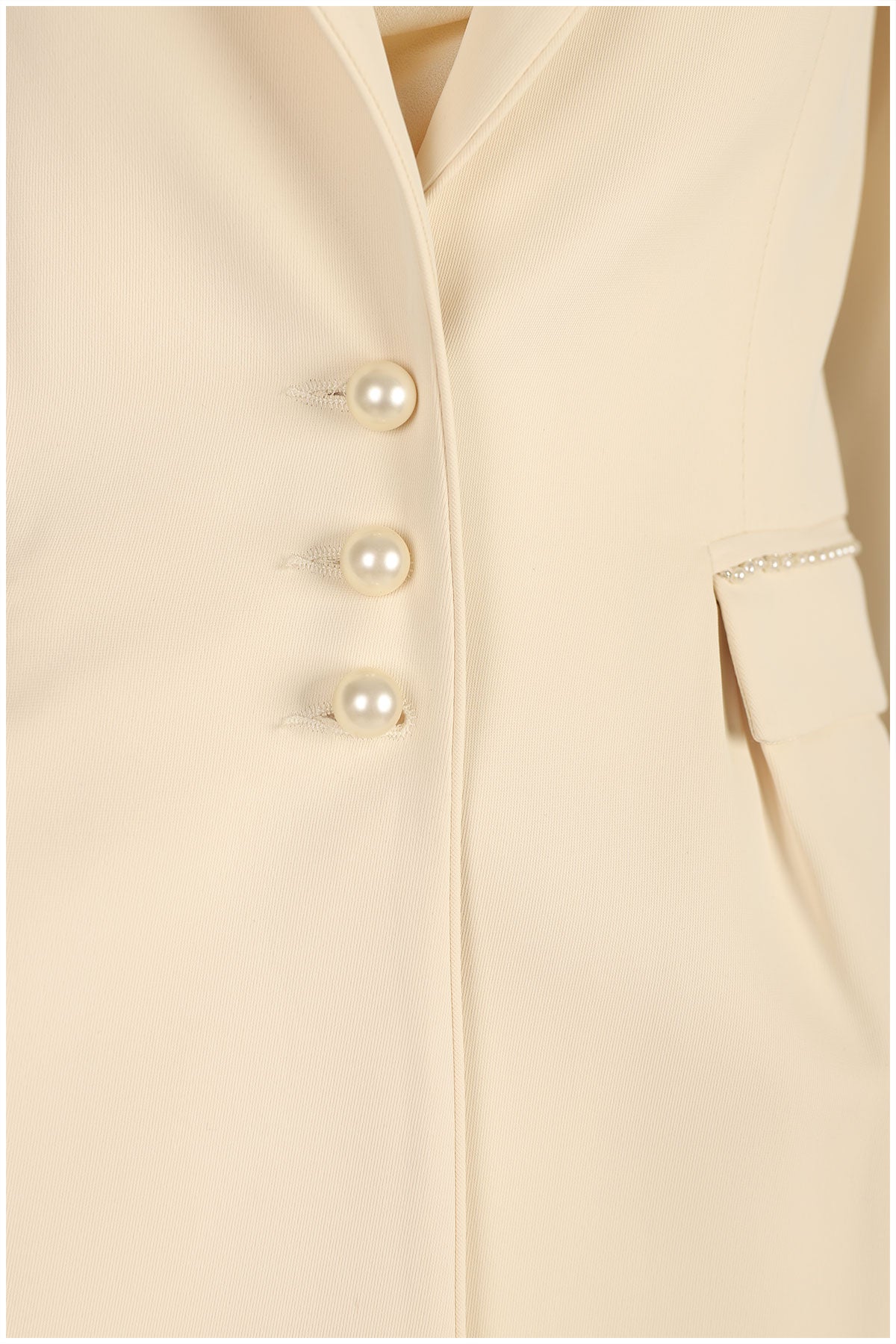 Ivory Pearl Detail Blazer, Agatha