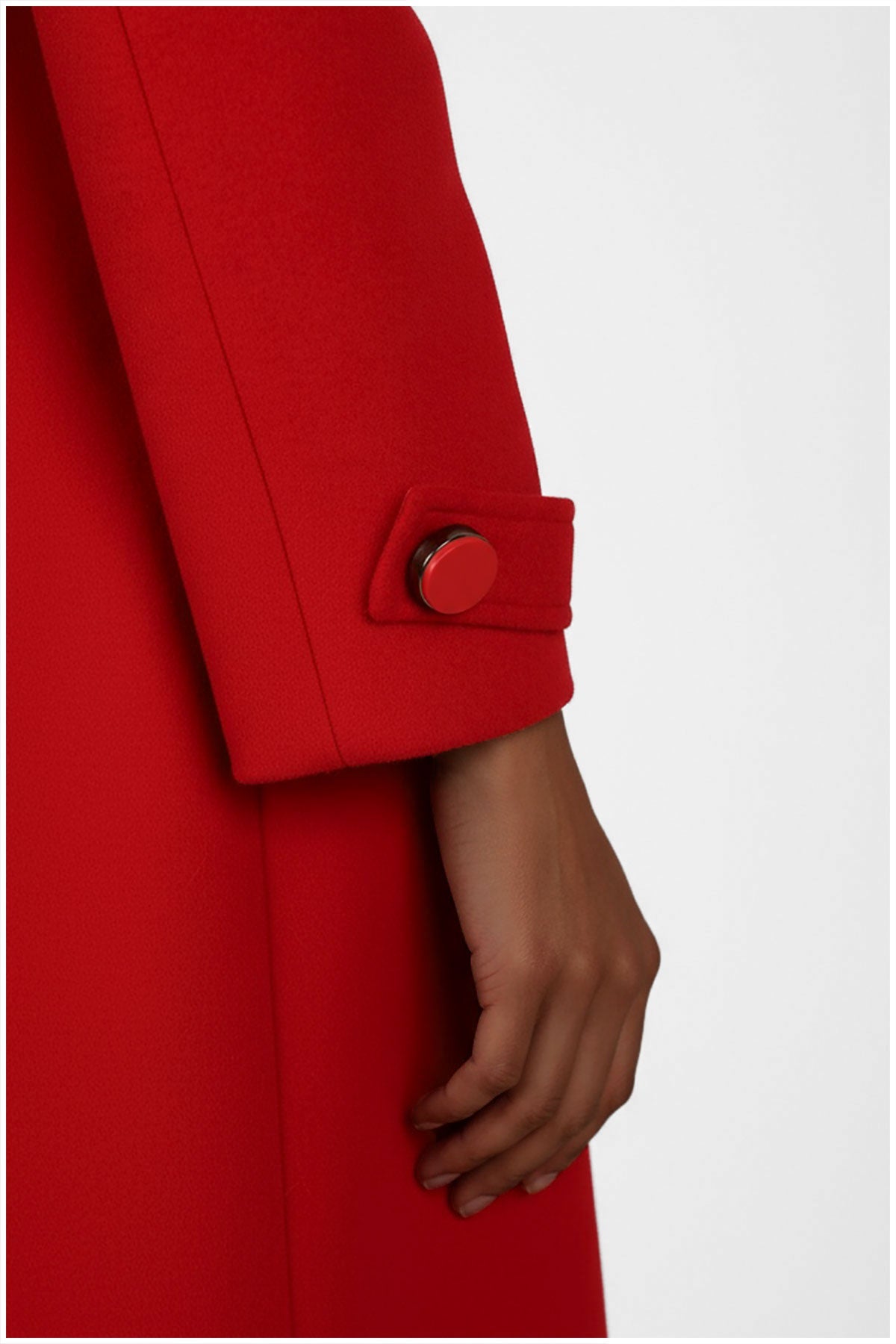 Red Wool Coat with Fur Collar, Lucy