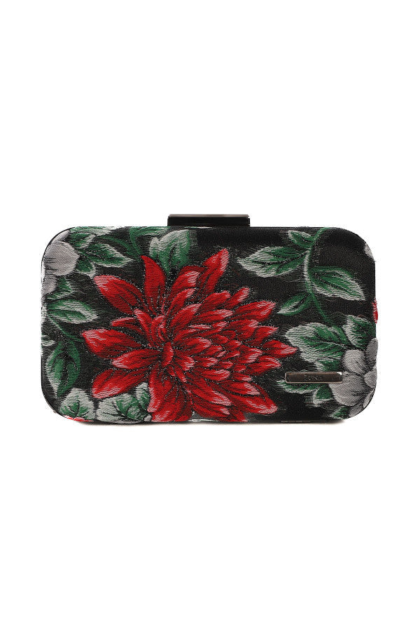 Structured Floral Clutch, Regina