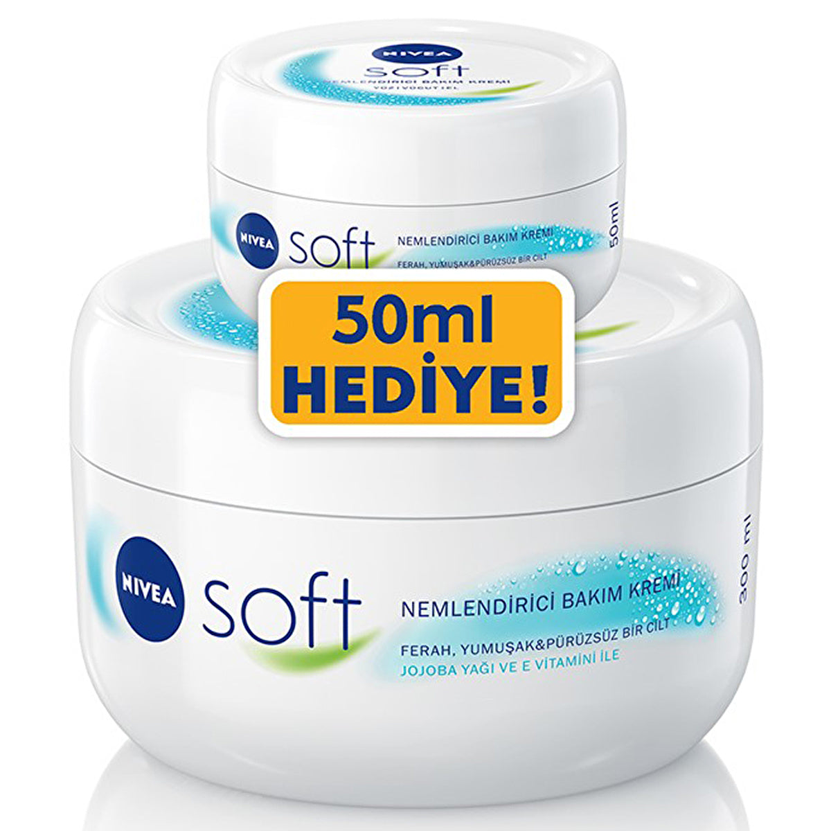 Nivea Soft Moisturizing Cream 300ml + 50ml Free Gift | Daily Hydration - Glamourous Grace