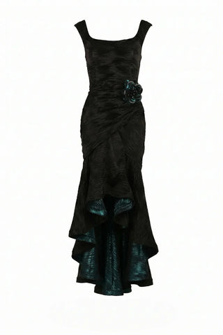 Black High Low Evening Dress, Eli