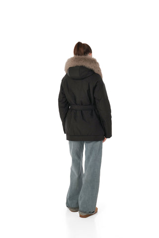 Genuine Polar Fox Trim Coat