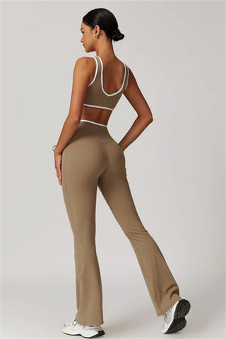 The Stamina Sports Bra Flared Leggings 2-Piece Set