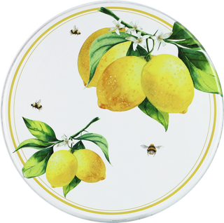 Tin Burner Cover Set, Fresh Lemons