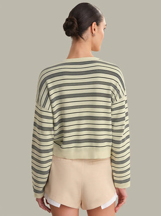Cara Striped Henley Pullover - Glamourous Grace