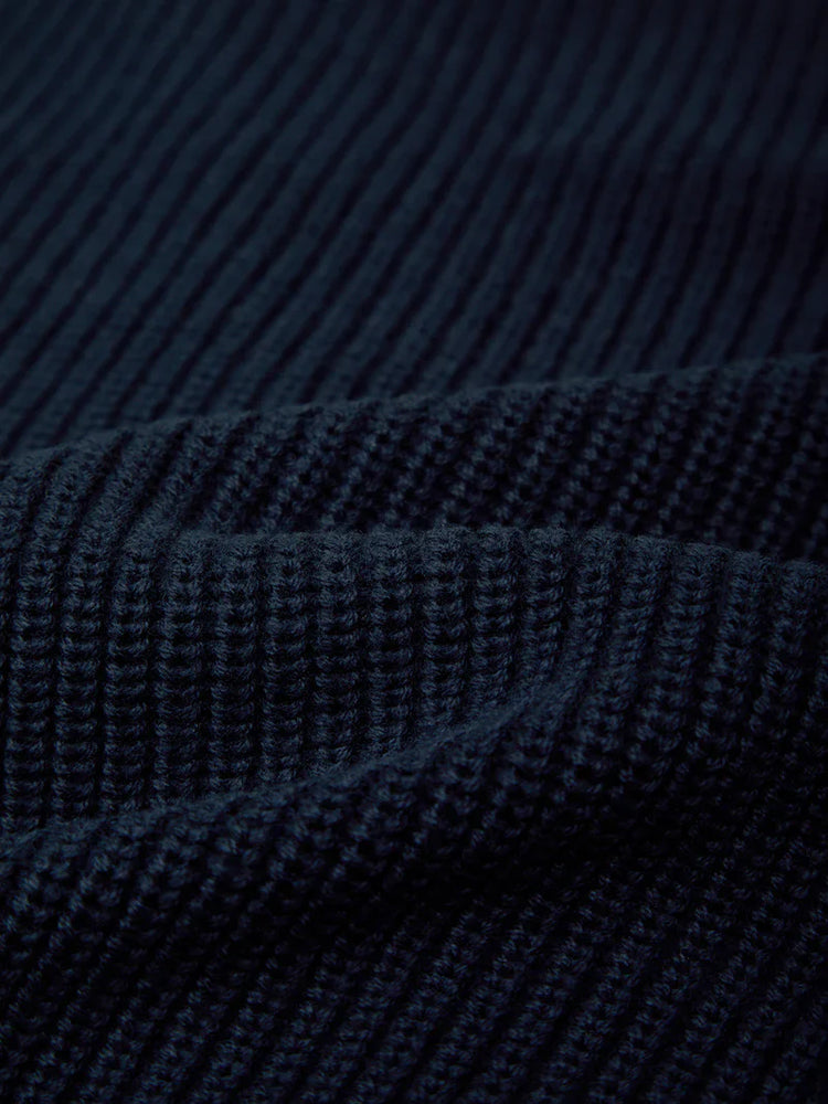 Reagan Puff Sleeve Dark Blue Cardigan - Glamourous Grace