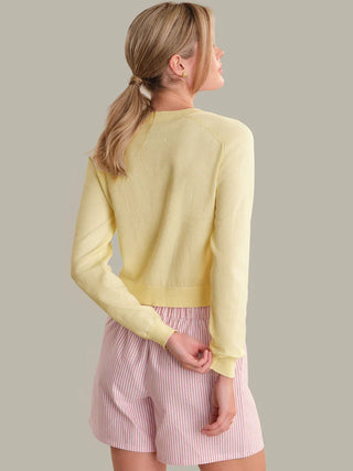 Paloma Lemon Icing Cardigan - Glamourous Grace