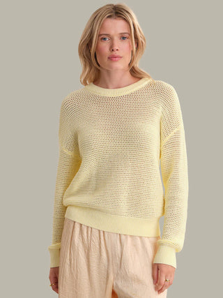 Iris Cotton Open Stitch Sweater - Glamourous Grace