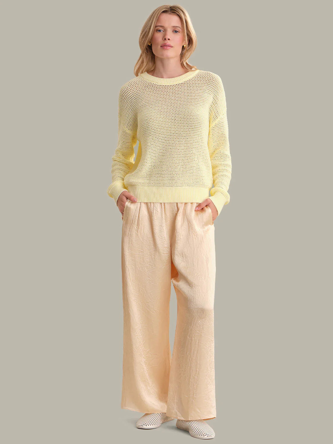 Iris Cotton Open Stitch Sweater - Glamourous Grace