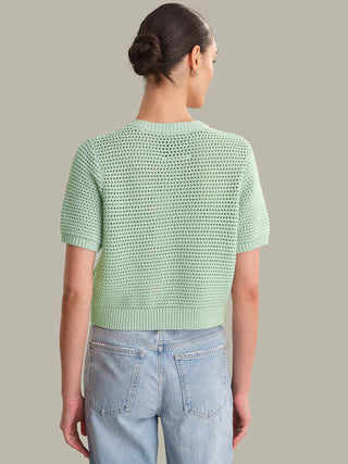 Celine Cotton Pointelle Cardigan