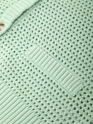 Celine Cotton Pointelle Cardigan