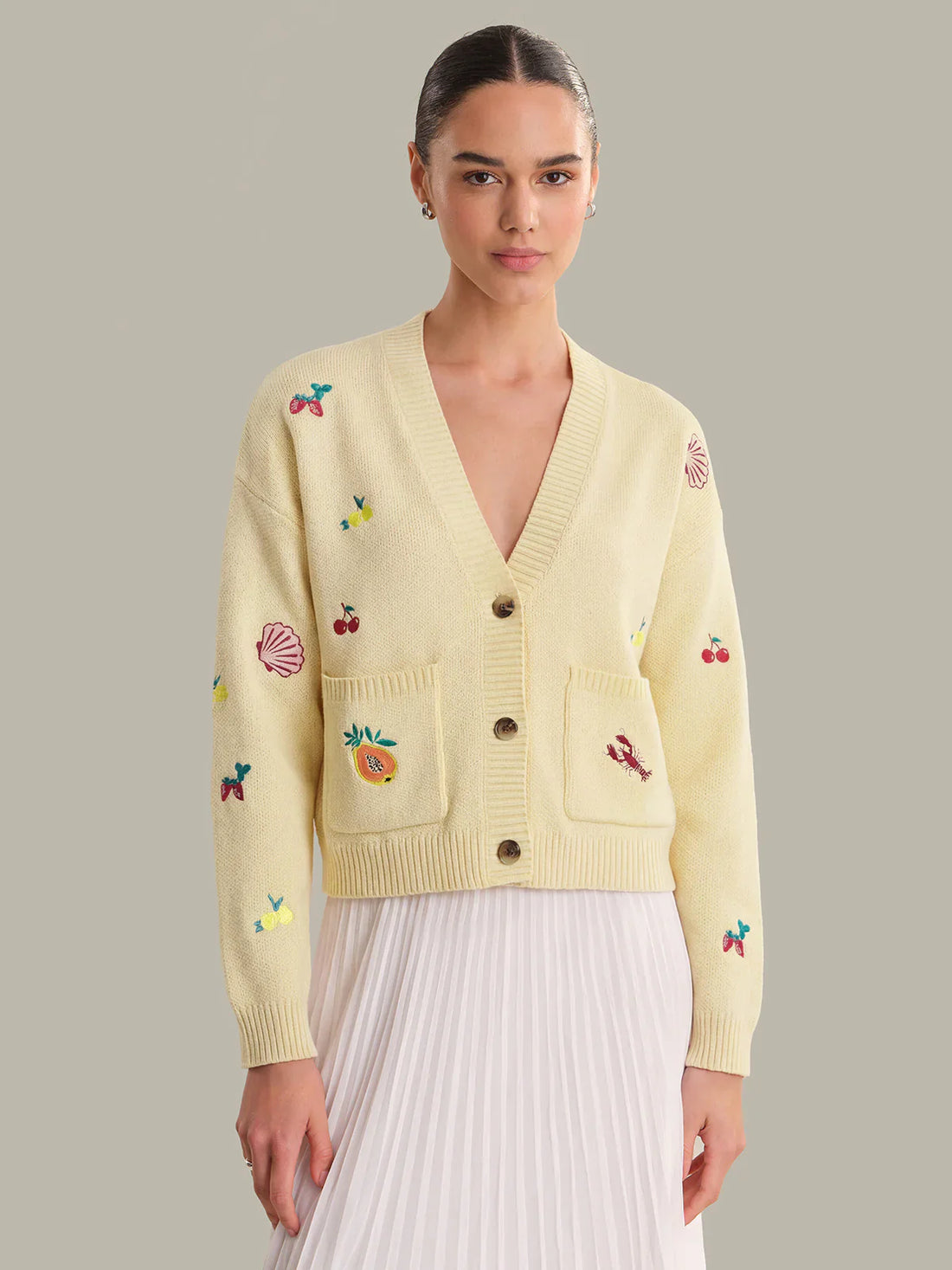 Blythe Fruit Embroidered Cardigan