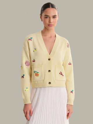 Blythe Fruit Embroidered Cardigan