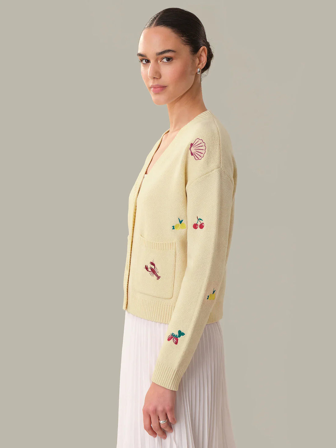 Blythe Fruit Embroidered Cardigan