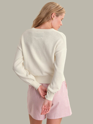 Clover Market Graphic Cotton Sweater