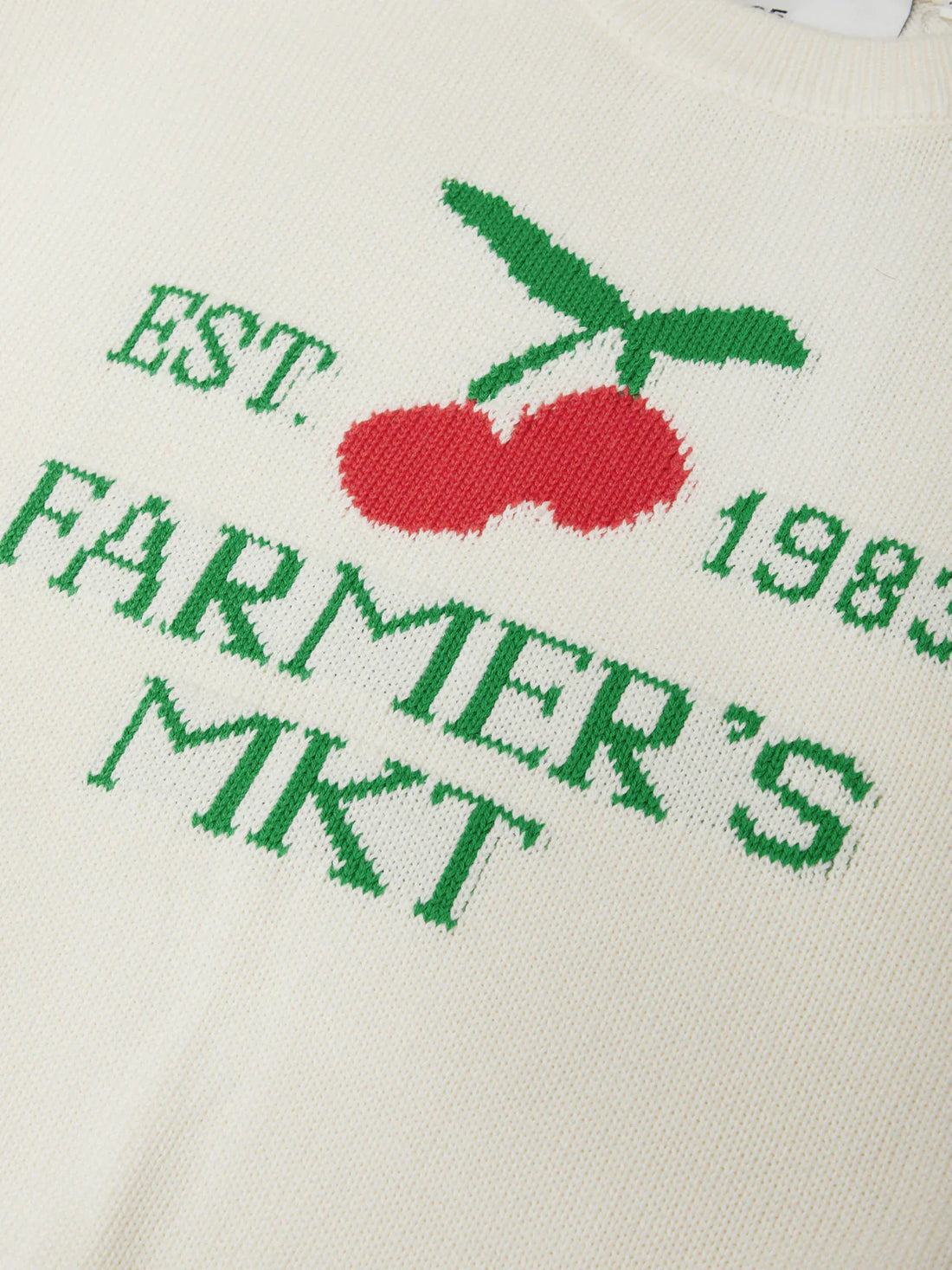 Clover Market Graphic Cotton Sweater