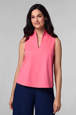 Women's Cape Coral Stand Collar Blouse | Sunkist Coral