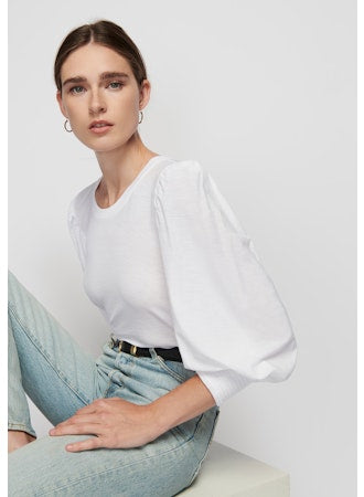 Nation LTD Loren Peasant Tee - Glamourous Grace