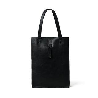 Ebony Elegance Leather Tote - Glamourous Grace