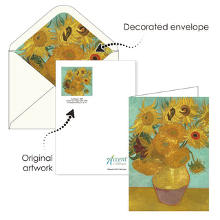 van Gogh Favorites - Boxed Blank Note Cards – Set of 16 in a Keepsake Gift Box