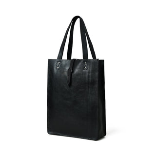 Ebony Elegance Leather Tote - Glamourous Grace