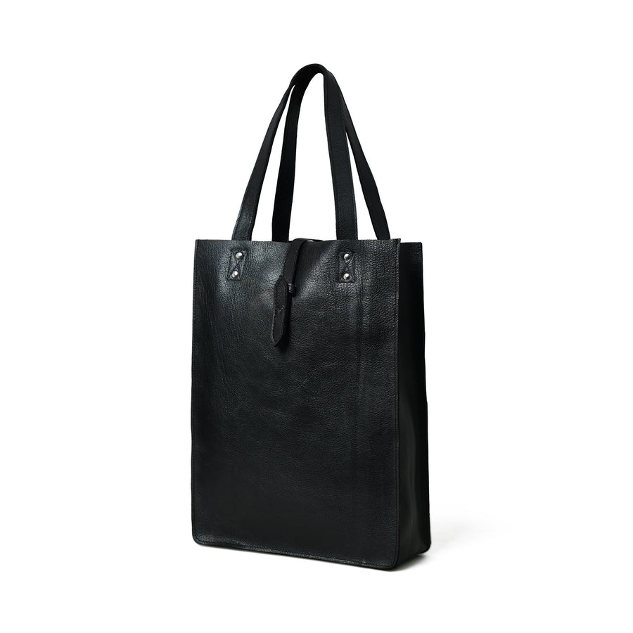 Ebony Elegance Leather Tote - Glamourous Grace