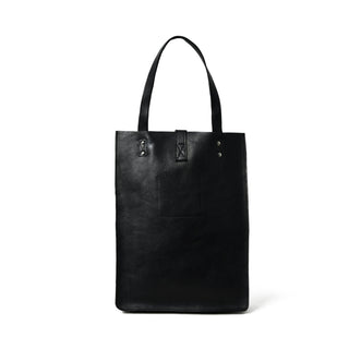 Ebony Elegance Leather Tote - Glamourous Grace